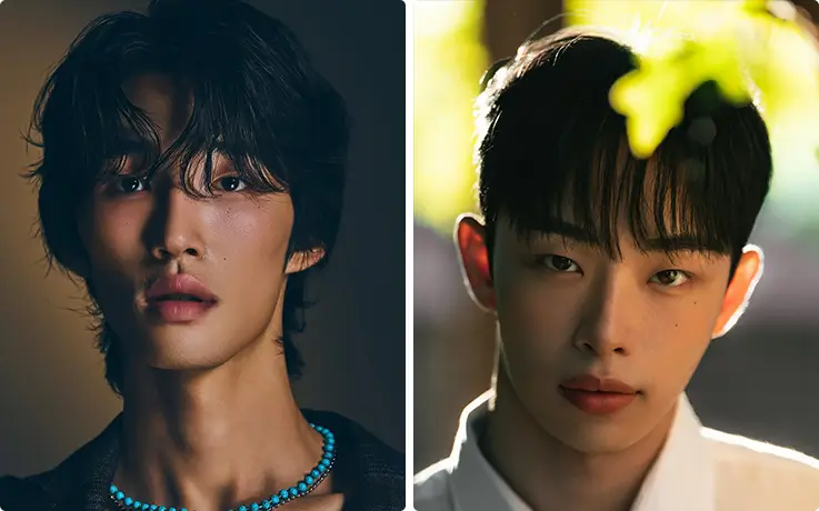 Men getting K-beauty hair and makeup service at SOONSOO Beauty Salon in Apgujeong, Seoul