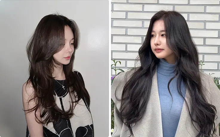 People getting cold perm service at SOONSOO Beauty Salon in Apgujeong, Seoul