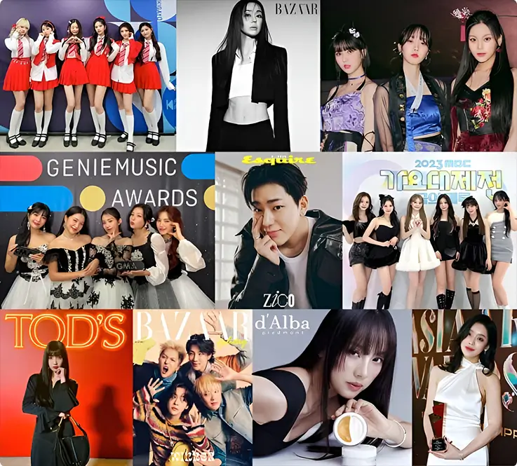 K-pop stars and Korean actors getting styled at SOONSOO Beauty Salon in Apgujeong, Seoul