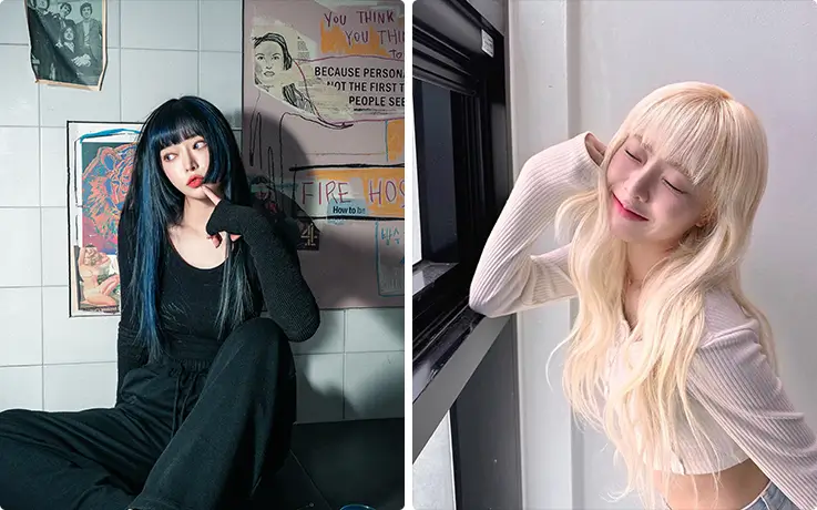 People getting hair coloring service at SOONSOO Beauty Salon in Apgujeong, Seoul