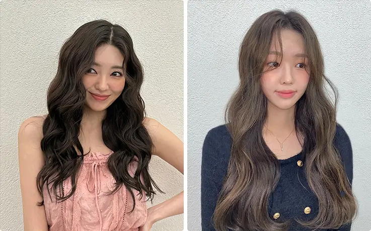 People getting cold perm service at SOONSOO Beauty Salon in Apgujeong, Seoul