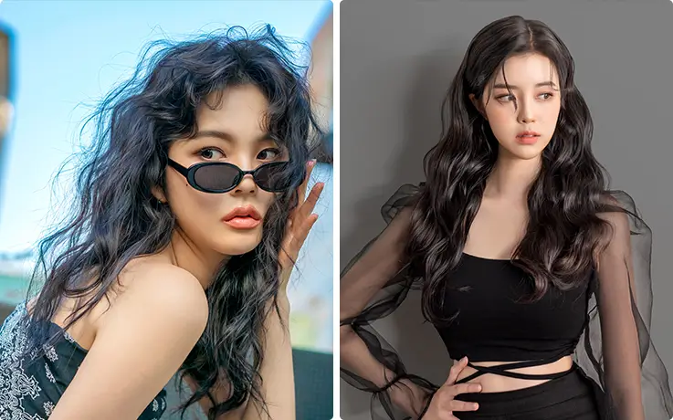 People getting heat perm service at SOONSOO Beauty Salon in Apgujeong, Seoul