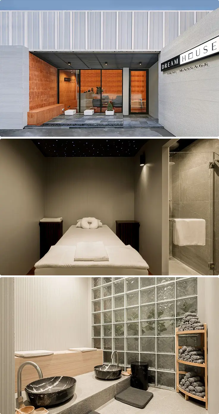 Exterior and luxurious facilities of Dream House Thai Massage - Langsuan Branch in Bangkok