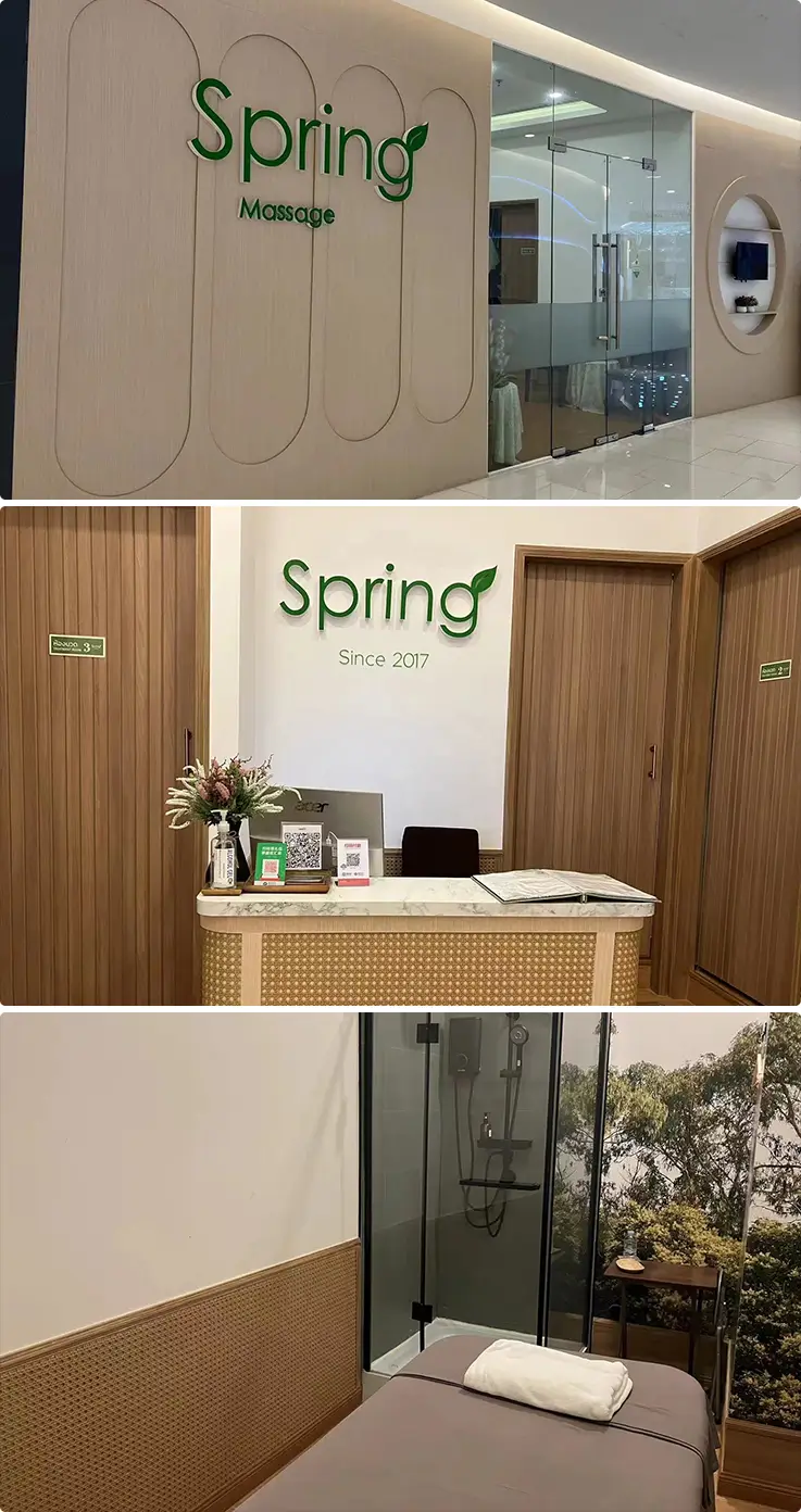 Exterior and facilities with calming natural decorations of Spring Massage & Spa - G Tower Branch in Bangkok