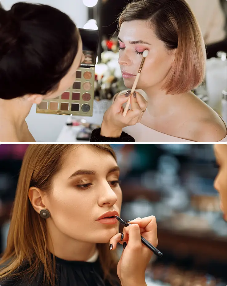 People getting makeup services at First Light Haeundae in Busan