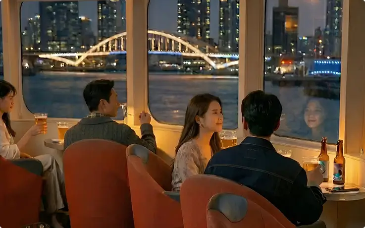 Onboard f&b lounges of Busan PanStar Grace Cruise