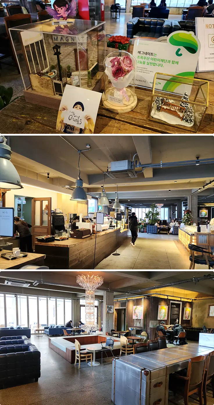 ZM-ILLENNIAL Café, a cozy K-pop fan haven owned by Jimin's father.