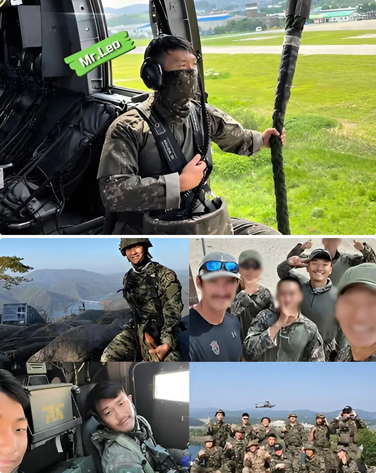 Agent Leo serving in the South Korean Army