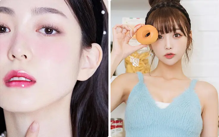 Styling Examples of K-Beauty Makeup - Female Option