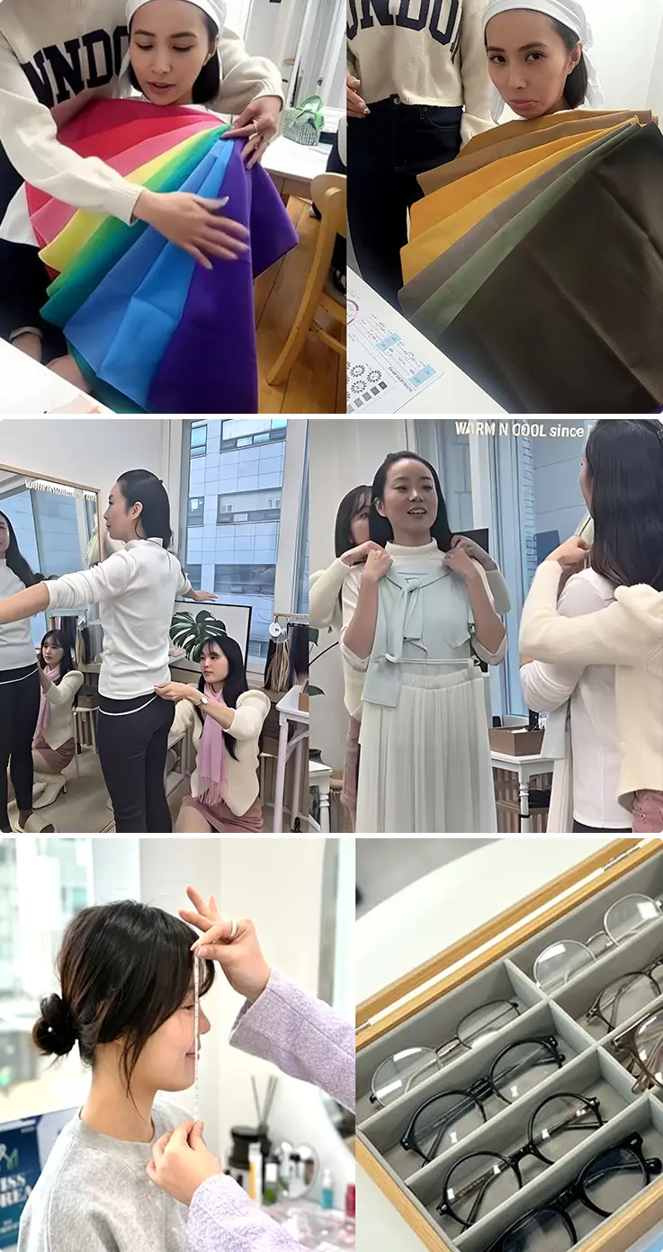 People getting various services at Warm N Cool in Gangnam