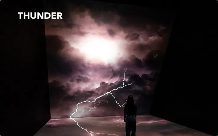 Thunder media art at the Gangneung Arte Museum