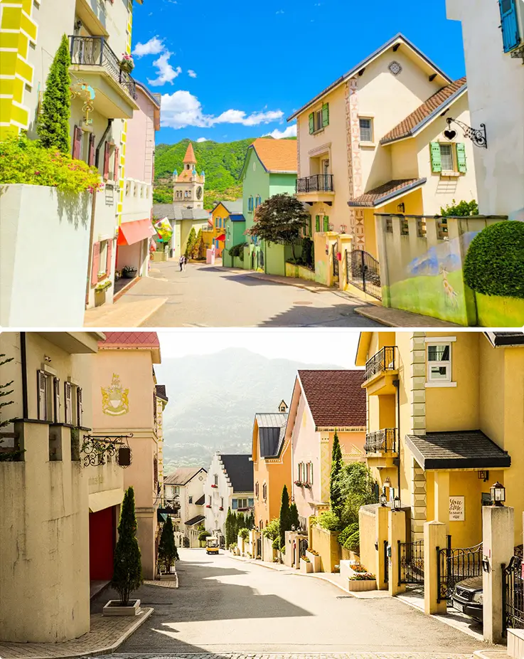 Scenic views at Edelweiss Swiss Theme Park in Gapyeong