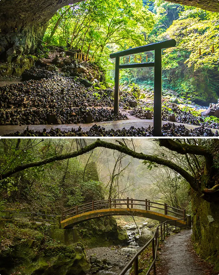 Stunning natural views at Amanoyasugawara Shrine in Miyazaki