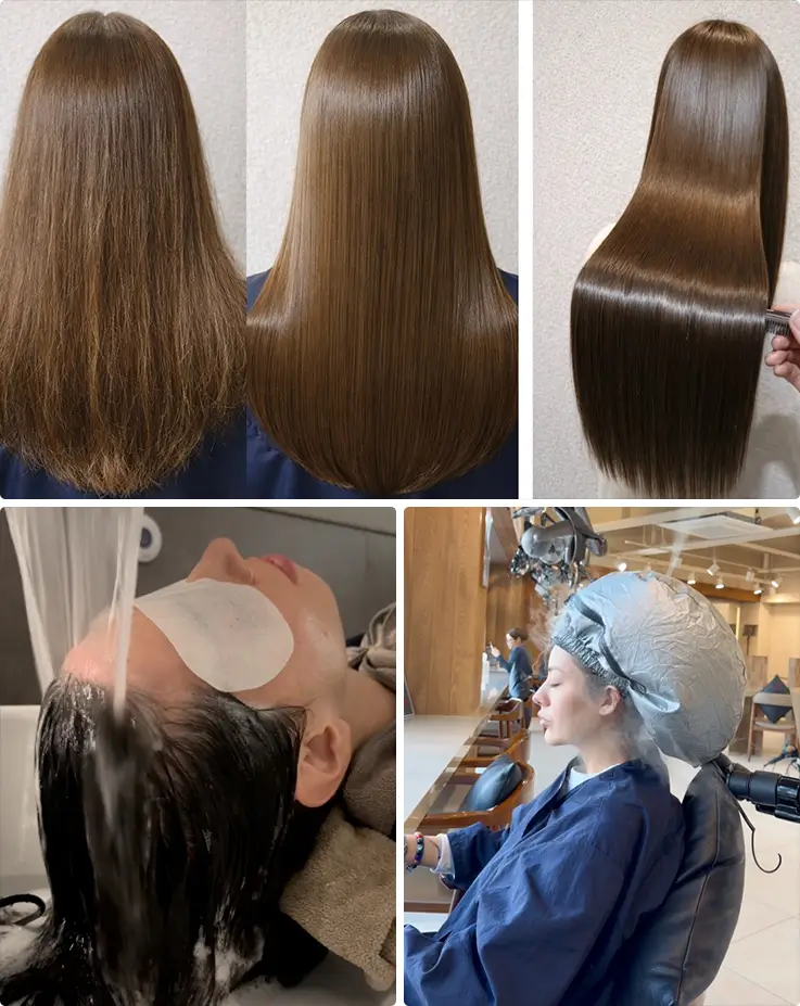 People getting hair treatment at JUNO Hair- Myeongdong Street Branch