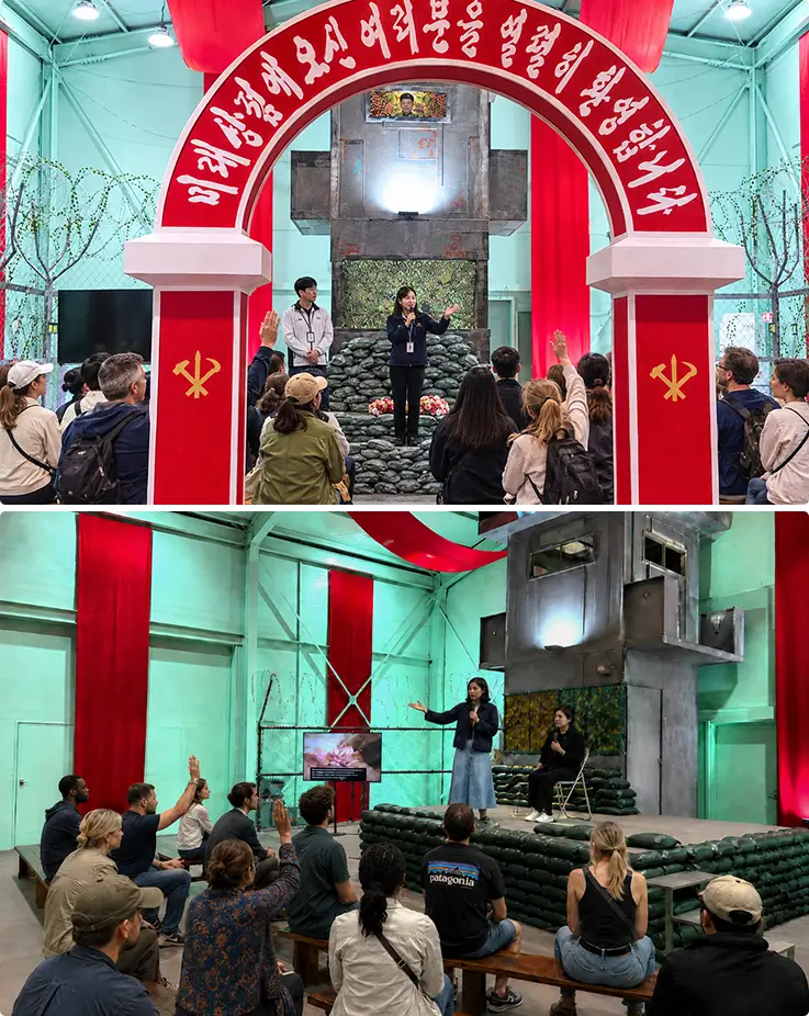 Q&A session with a North Korean Defector at DMZ