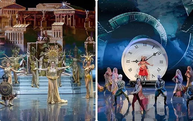 Ladyboys performing at Colosseum Show Pattaya