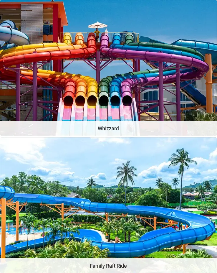 Whizzard and Family Raft Ride at Splash Jungle Water Park in Phuket