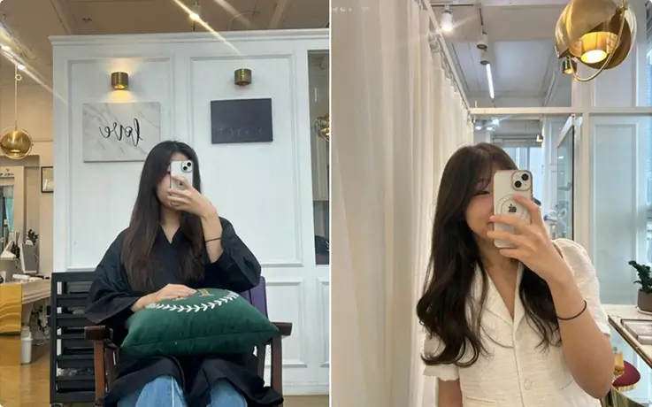 People getting hair styling service at Hosu Dosan - Seongsu Branch