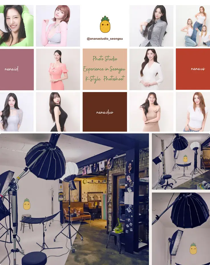 Photo examples and interior of Anana Studio Seongsu