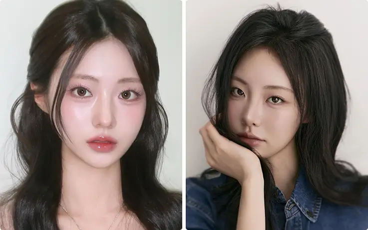 Camera-ready makeup balances soft color with definition for flattering photos.
