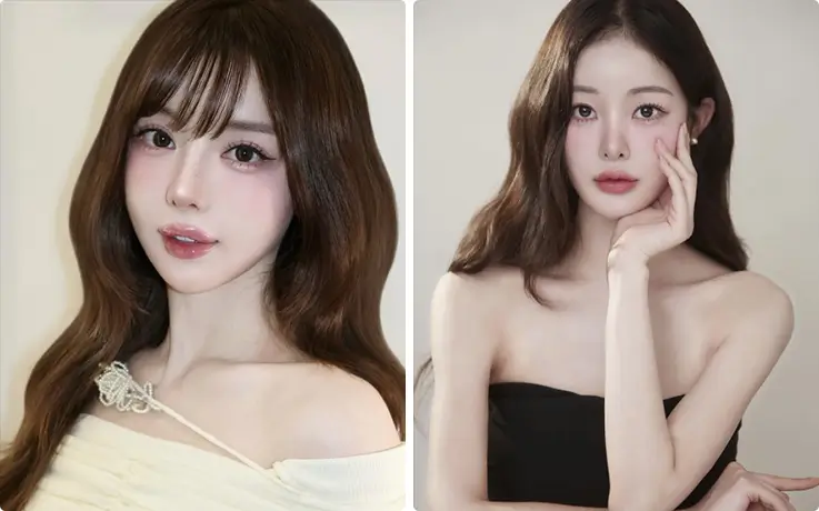 People getting straight and setting perm service at Dressmun in Seoul