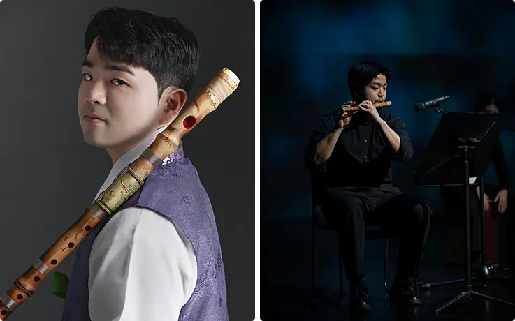 An instructor of K-Harmony with dageum and sogeum