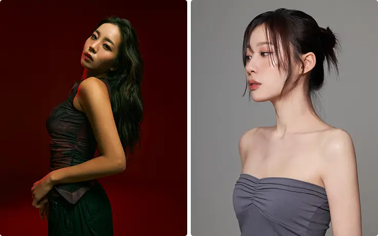 People getting hair styling, makeup, and profile photoshoot services at Mabelle Boutique in Seoul