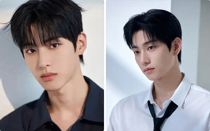 Men getting hair and makeup services at Mimm Beauty Salon in Apgujeong, Seoul