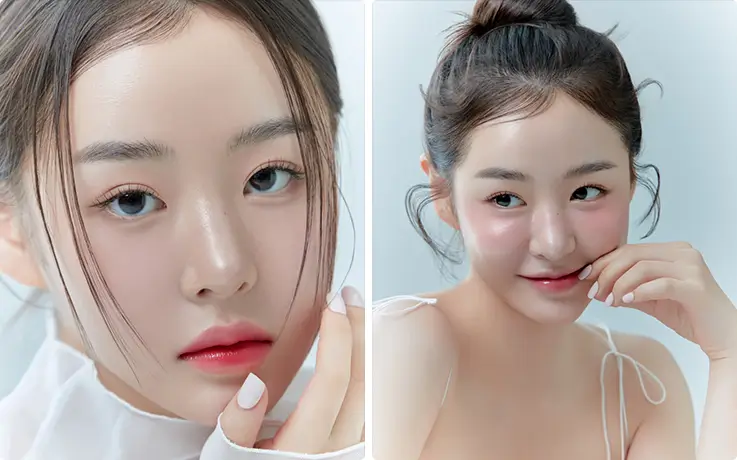 Women getting hair and makeup services at Mimm Beauty Salon in Apgujeong, Seoul