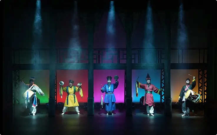 Performers dancing at National Jeongdong Theater in Seoul