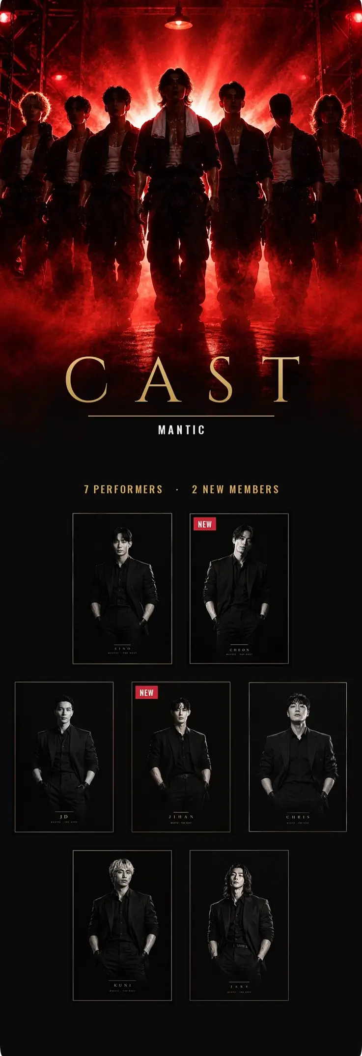 MANTIC The Next Seoul cast featuring seven performers, including two new members.