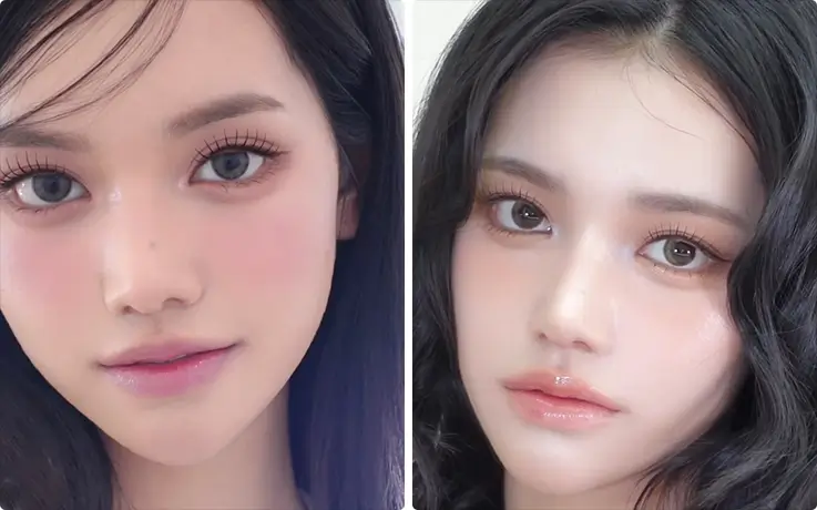 People getting hair and makeup services at Rolling Jay Cheongdam in Seoul