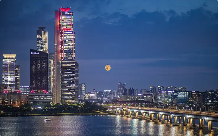 Romantic night landscape with SEOULDAL