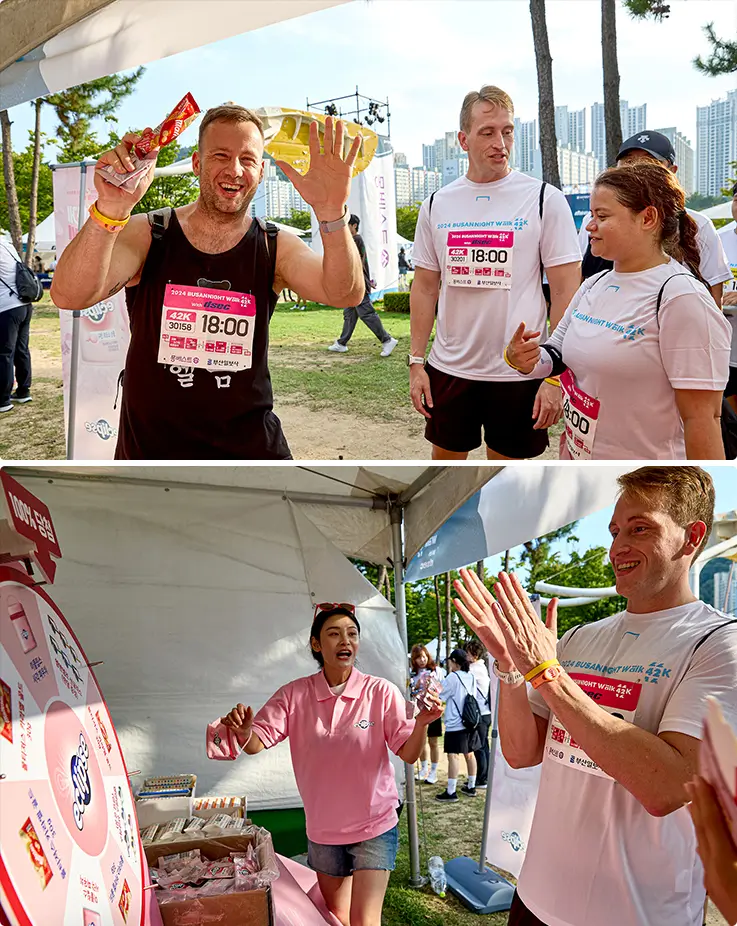 Participants enjoying various booth activities