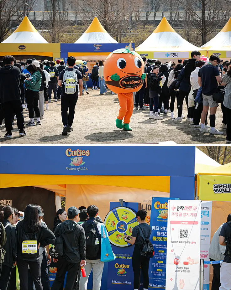 Participants enjoying various booth activities