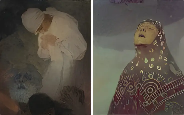 Mucha's rare oil paintings