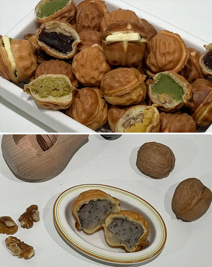 Freshly Baked Walnut Cake at Tiki Room in Seoul