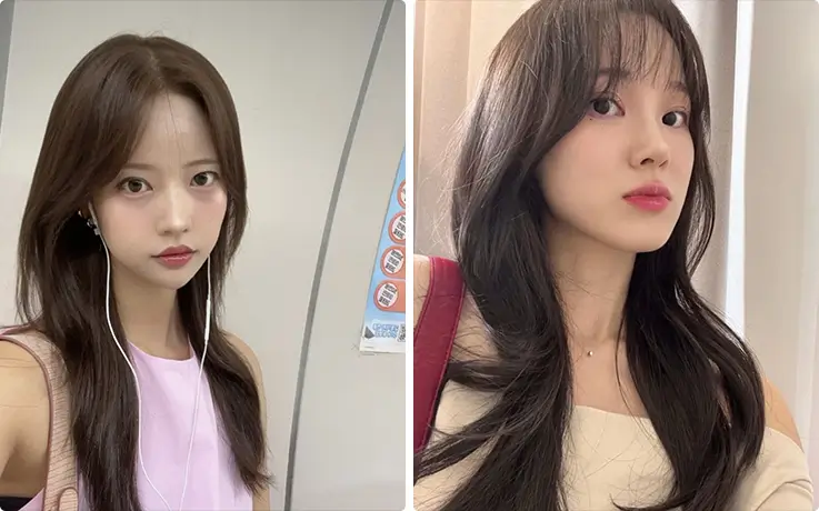 Styling examples of Hair Cut & Hair Dye for Women option