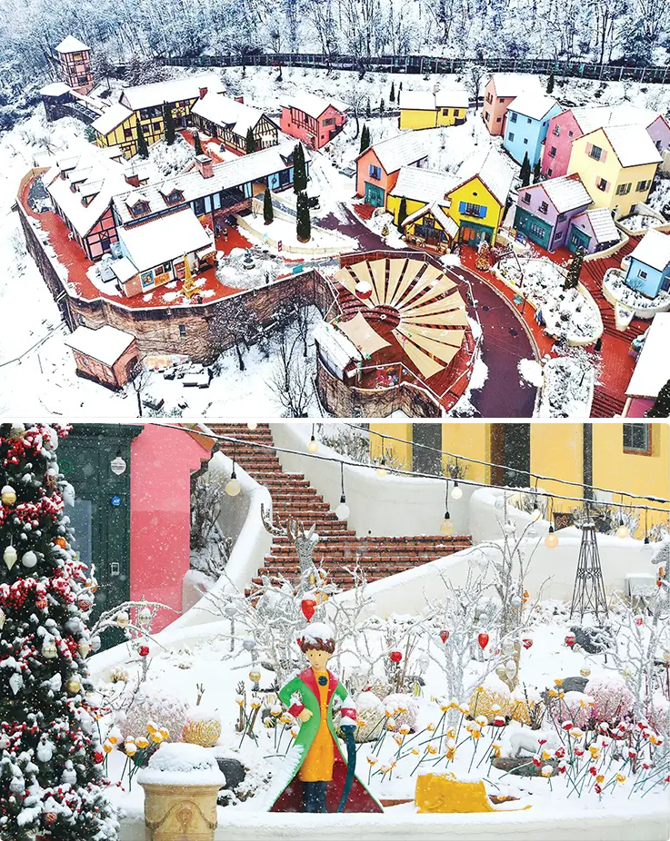 Petite France covered in snow