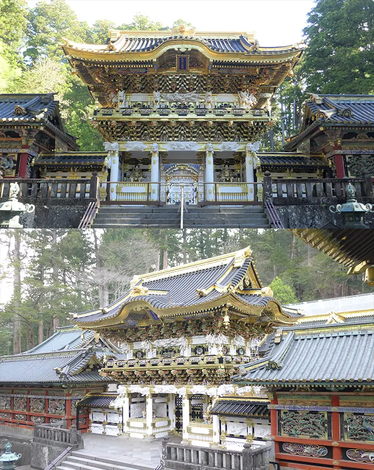 Beautiful exterior of Toshogu Shrine in Nikko, Tochigi
