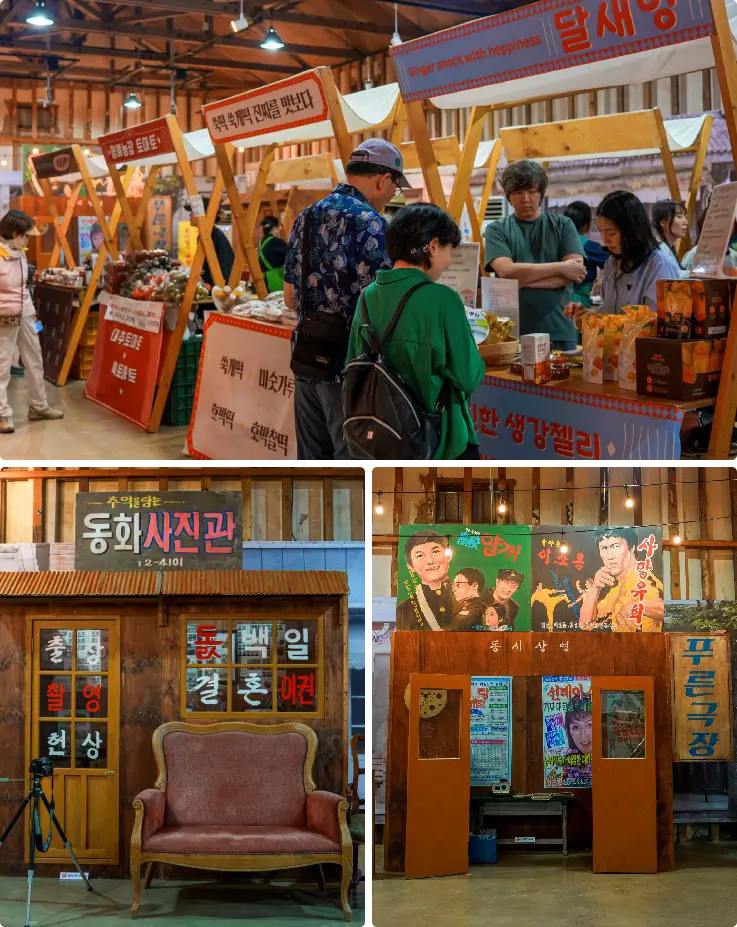 Traditional liquor and local food market at Wanju Modern History & Culture Festival