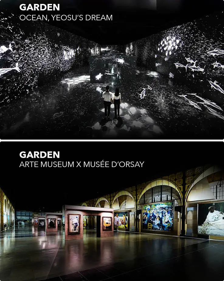 Media art installations at Yeosu Arte Museum