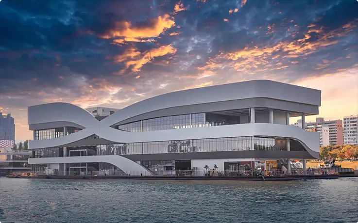 Modern exterior design of Seoul Cruise Terminal