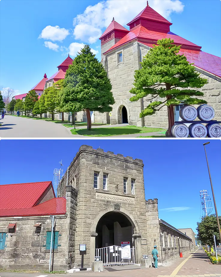 Elegant exterior of Nikka Whisky Yoichi Distillery in Hokkaido