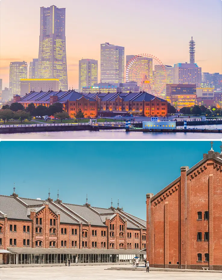 Historic Akarenga Park in Yokohama