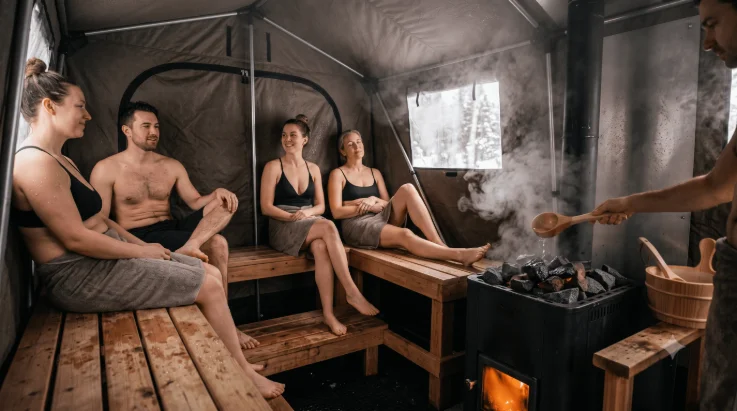 Sauna tent experience