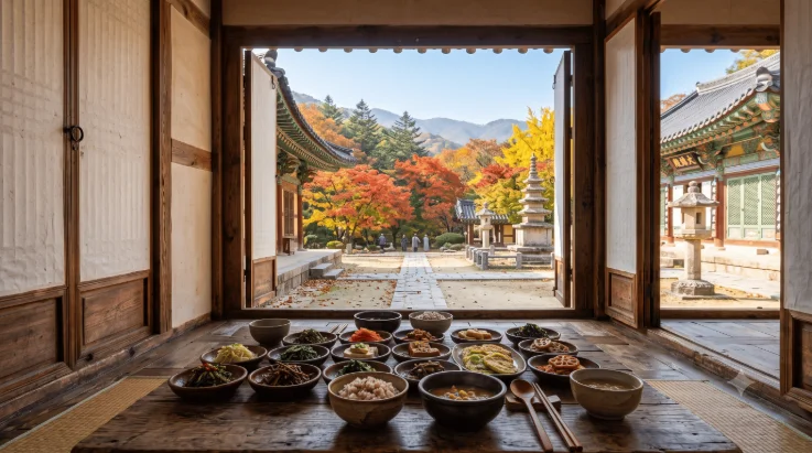 Buddhist food experience at Beomeosa Temple