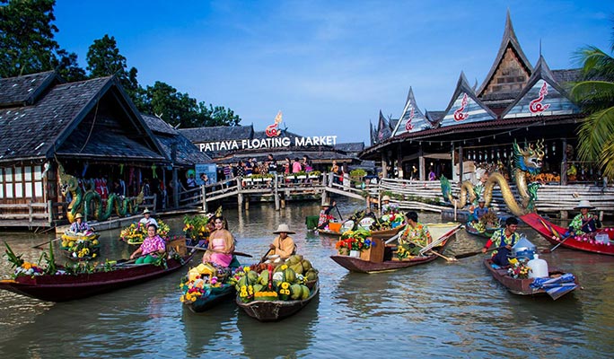 Pattaya Floating Market Half Day Tour (Morning/Afternoon) (+ Hotel Transfer)