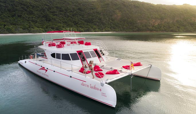 Koh Phai + Koh Rin 1 Day Tour by Catamaran Yacht (+ Snorkeling/Lunch) (+ Hotel Transfer) - from Pattaya