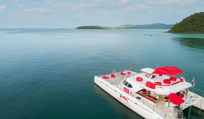 Koh Phai + Koh Rin 1 Day Tour by Catamaran Yacht (+ Snorkeling/Lunch) (+ Hotel Transfer) - from Pattaya